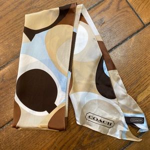 Coach Soho 10 x 60 Signature Silk Scarf.